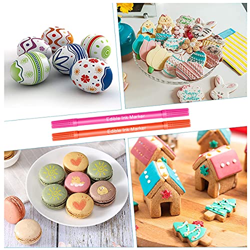 DOMISL Edible Markers 10PC Food Coloring Pens Edible Markers For Cookie