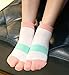 UBUMO Women's Solid 2 Toe Flip Flop Tabi Socks Geta Ankle Cotton 5/6 Pairs