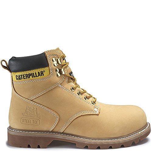 Caterpillar Men's Second Shift Steel Toe Work Boot,Honey,13 W US