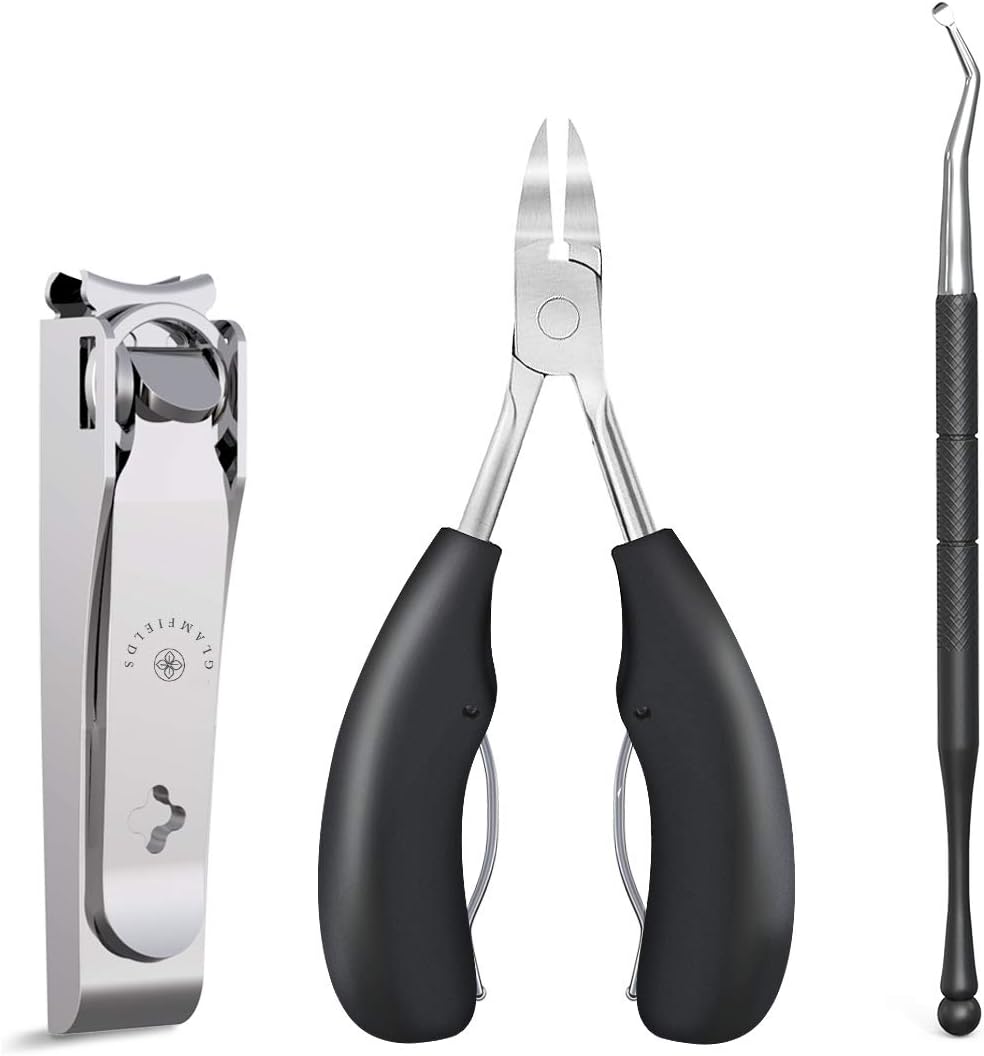 Large Nail Clippers Set, Sharp Toenail and Fingernail Clippers for