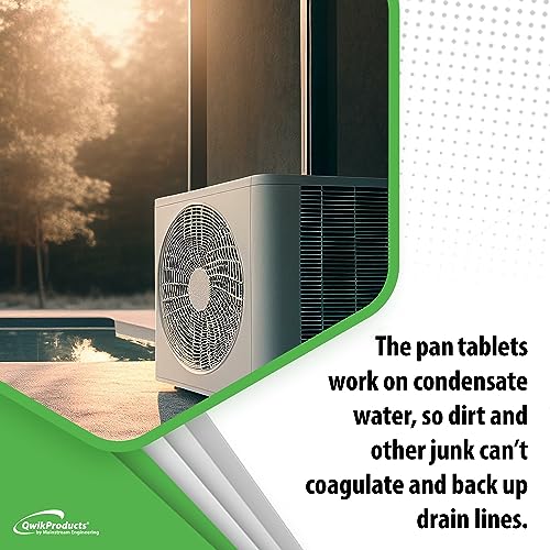 QwikTreat Condensate Pan Treatment Tablets, AC Drip Pan Tablets Air