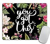 Floral Mouse Pad Motiavation Quote You Got This