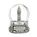 Silver London Snow Globe with Big Ben and Union Jack Flag (3.5 Inches Tall)