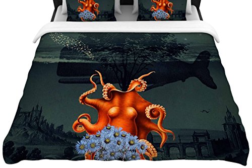 KESS InHouse SC2212ADW03 Woven Duvet Cover Suzanne Carter 