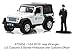 New 1:64 Greenlight Hobby Shop Series 2 Collection - White 2016 Jeep Wrangler US Customs and Border Protection with Officer Figure 