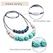 Corewill Baby Silicone Teething Teether Necklace for Mom to Wear Food Grade Beads Reduces Drooling and Teething Pain