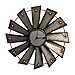 Gianna's Home Rustic Farmhouse Metal Windmill Wall Clock (14.5