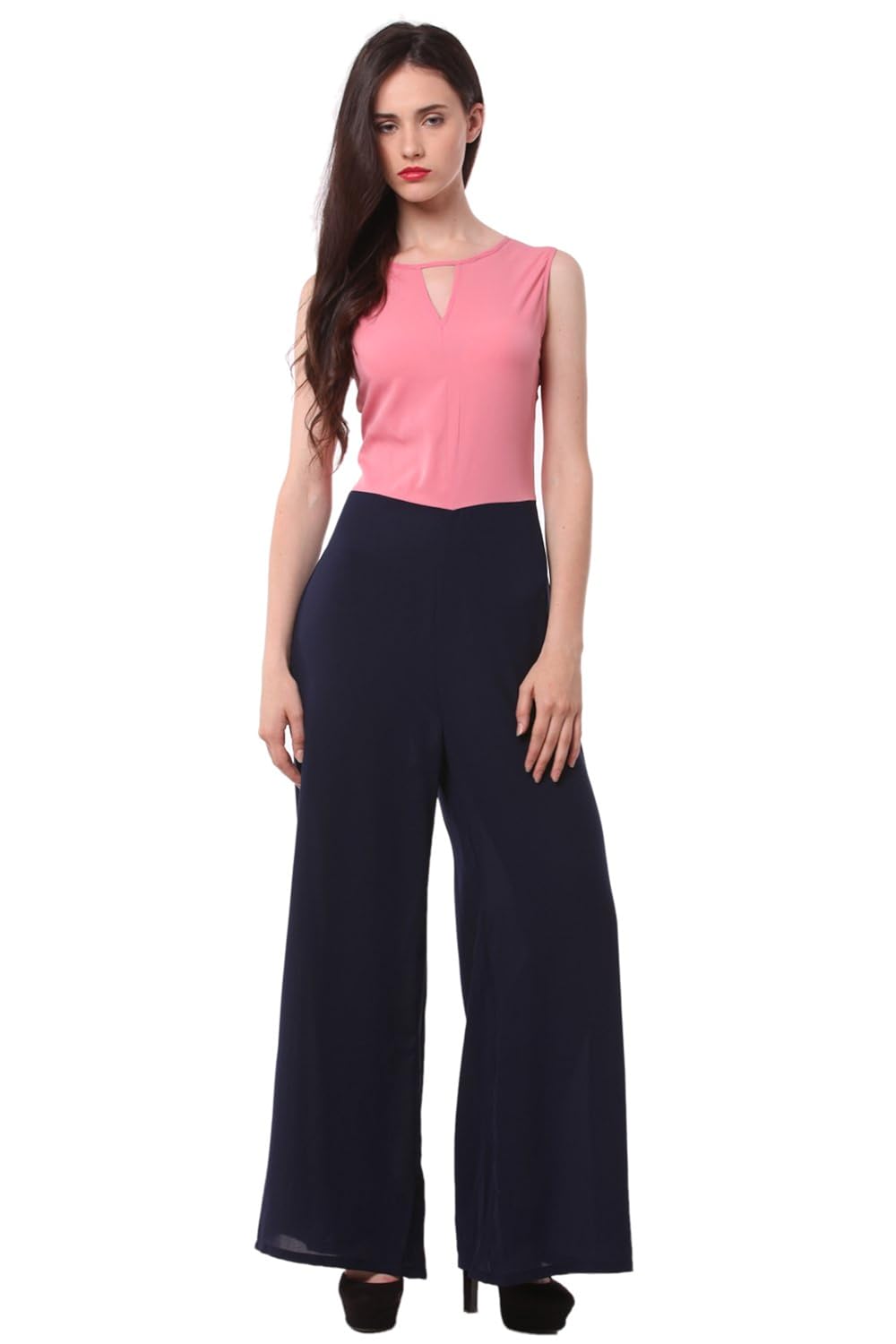 eyelet printed women's jumpsuit