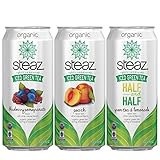 Steaz Organic VARIETY PACK Iced Green Tea 12/16 OZ