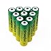 10 Pcs 3.7V 1200mAh 14500 AA Li-ion Battery Button Top Rechargeable Batteries for Camera Flashlight Torch Headlamp