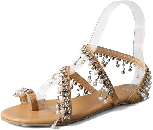 pearl beaded sandals