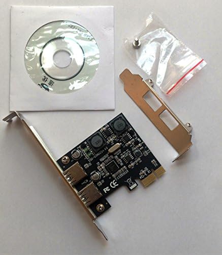 ANBE 2-Port USB 3.0 PCI Express Card Low-profile Supports Windows XP/7/8 / 8.1 /10 PCI-Express X1 X4 X8 X16 No additional power supply required