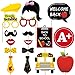 28PCS Back To School Photo Booth Props Kit - No DIY Assembled Required - First Day of School Decorations Party Supplies Favors