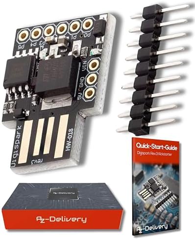 Digispark Rev.3 Kickstarter ATTiny85 Placa de Desenvolvimento com USB Compatível com Arduino e E-Book Incluído!