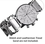 Link- watch adapter compatible with LEATHERMAN TREAD - Stainless Steel (Lug size 20mm, Stainless Steel, TREAD)