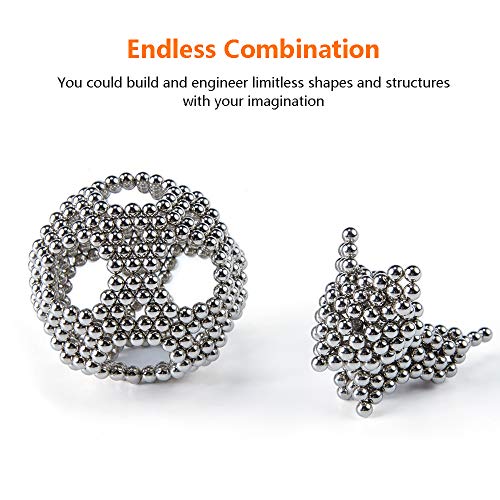 image for LiKee Upgraded 5MM 216pcs Magnets Sculpture Building Blocks Toys for I