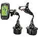 Bendy Drinks Cup Holder Mount for Golf Buddy Tour Voice World Platinum Garmin Approach G6 G7 G8 Izzo Swami 5000 6000 SkyCaddie Touch RangeFinder GPS & iPhone Smartphones