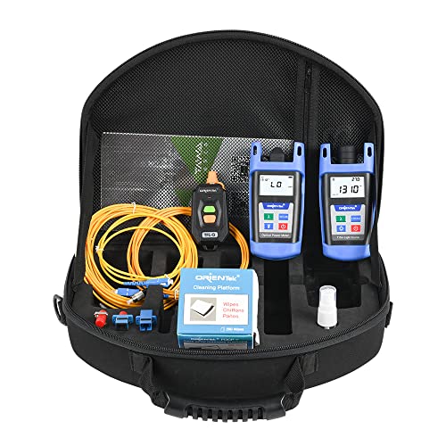 ORIENTEK TLT-12E FTTH Tool Kits Fiber Optic Power Meter + Optical Light ...