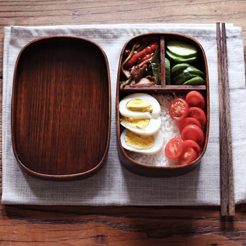 Japanese Bento Boxes Wood Lunch Box Handmade Natural Wooden Sushi Box Tableware Bowl