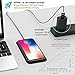 New Upgrade FASTPAD Ultra-Slim 10W Qi Wireless Charger PU Leather Charging Pad for iPhone X iPhone 8 8 Plus 7.5W Quick Charge, for Samsung 10W Fast Charging, Water Resistant, No Heating No AC Adapter