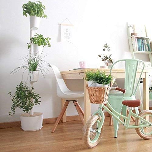 Kit Huerto urbano vertical con autorriego digital, blanco, 4 ...