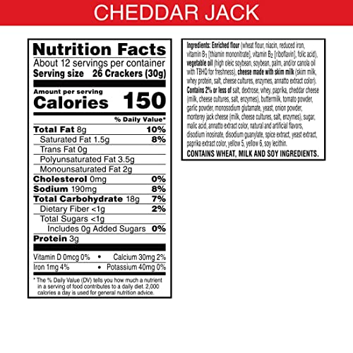 CheezIt Cheese Crackers, Baked Snack Crackers, Kids Snacks, Extra