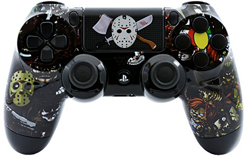 Scary Party Ps4 Rapid Fire Custom Modded Controller 40 Mods for All Major Shooter Games, Fortnite, Auto Aim, Quick Scope, Auto Run, Sniper Breath, Jump Shot, Active Reload & More