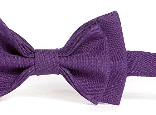 Tan Suspenders & Bow Tie Set (Baby (6 - 18 mo), Tan Suspenders, Dark Purple Bow Tie)