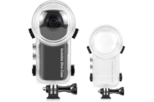 KETOPKIN Invisible Dive Case for Insta360 X4,Underwater 50M/164FT Waterproof Diving Housing Cover Protective Shell for Insta360 X4 Housings with Bracket Camera Accessories