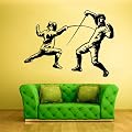 Wall Vinyl Sticker Decals Decor Art Bedroom Design Mural Modern Design Epee Sword Swordplay Fencing (Z568)