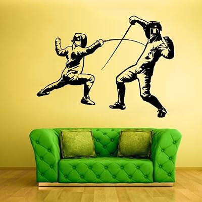 Wall Vinyl Sticker Decals Decor Art Bedroom Design Mural Modern Design Epee Sword Swordplay Fencing (Z568)