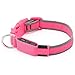 HiGuard LED Dog Collar, USB Rechargeable Glowing Pet Collar Night Safety LED Light Up with Nylon Webbing Perfect for Small, Medium, Large Dogs (Large Collar[17″-25.9″ inch / 43-66cm], Candy Pink)thumb 3