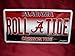 Alabama Roll A Tide Crimson Tide Football Fan License Plate Car Tag Sign