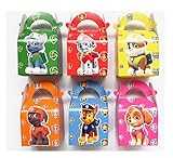 TA BEST 24 Pack Paw Dog Patrol Party Boxes/Treat Boxes/Candy Boxes/Gift Boxes for Kids Birthday Party Supplies Baby Shower Party Favors