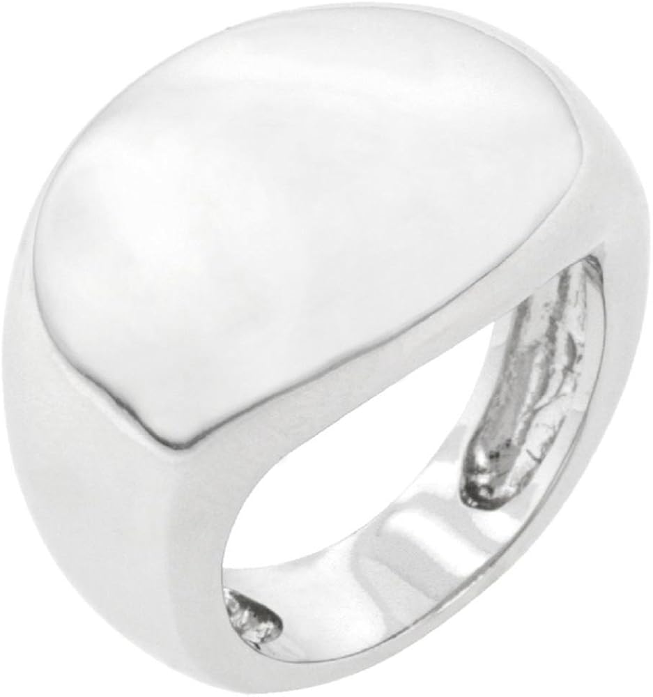 Solid Liquid Silver Fashion Ring Amazon.co.uk Jewellery