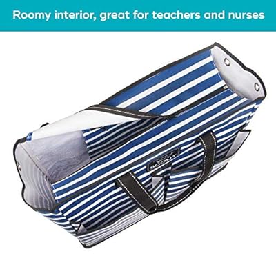 SCOUT BJ Bag - Large, Utility Tote Bag for Women, Nurses, Teachers and Moms with Zipper & 4 Exterior Pockets for… 51vmLIZHO L