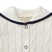 Hope & Henry Layette White Sailor Sweater Romper