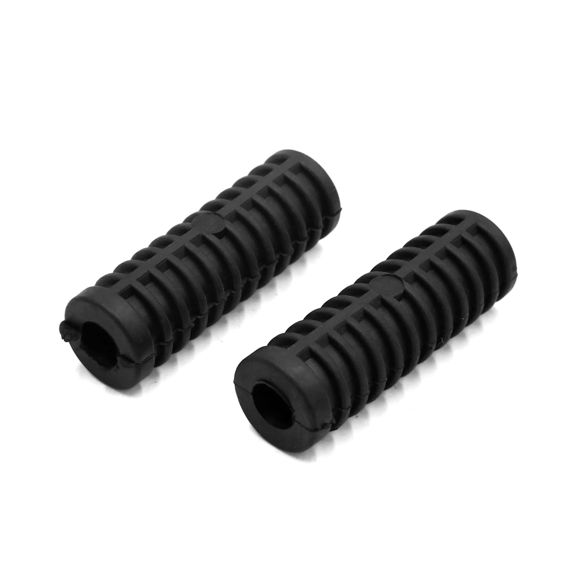 Photo 1 of uxcell 1 Pair 15mm Rubber Nonslip Footrest Pedal Foot Peg Cover Shell Black for Motorcycle