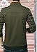 Kjdshwa Men's Casual Wear Cotton Lightweight Jacket(Army green,L size)