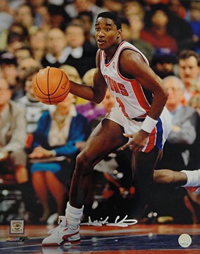 Isiah Thomas Hand Signed Autographed 16x20 Photograph Detroit Pistons W/COA