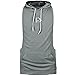 HASIDING Mens Stringer Hoodie Gym Tank Top Bodybuilding Hoodie Tee