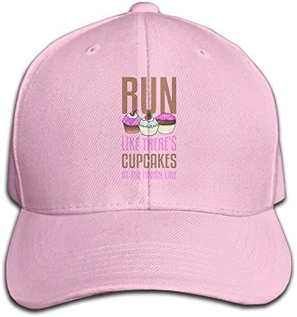 Run Like There's Cupcakes At The Finish Line Peaked Cap Single Layer Cotton