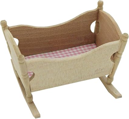 wooden babydoll cradle
