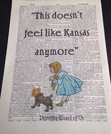 Huis Wizard Of Oz Quote Vintage Dictionary Print Wall Art Picture Dorothy Red Shoes Luxclusif Com