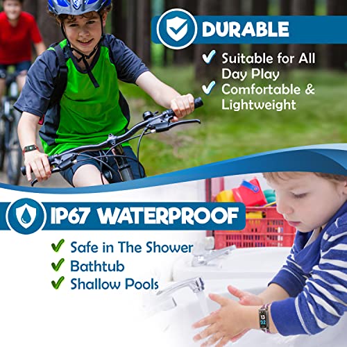 Inspiratek Kids Fitness Tracker for Kids Age 516 (5 Colors)，Waterproof