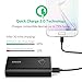 The Most Powerful 10000mAh Power Bank Anker PowerCore+ 10050 Premium Aluminum Portable Battery Charger with Qualcomm Certified Quick Charge 2.0 Technology with Premium Travel Pouch(Black)