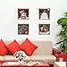 4 Pack Christmas 5D Diamond Painting Kits Full Drill, Snowman Santa Claus Red Truck Diamond Painting Rhinestone Painting Sets for Art Craft Home Decoration, 9.8 x 9.8 inch