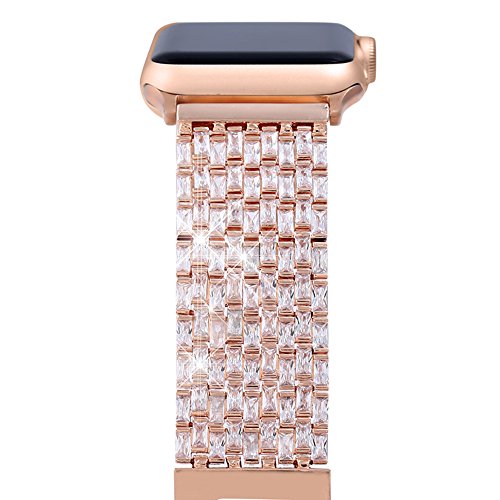 Apple watch band, fresheracc luxury zircon stones repla…