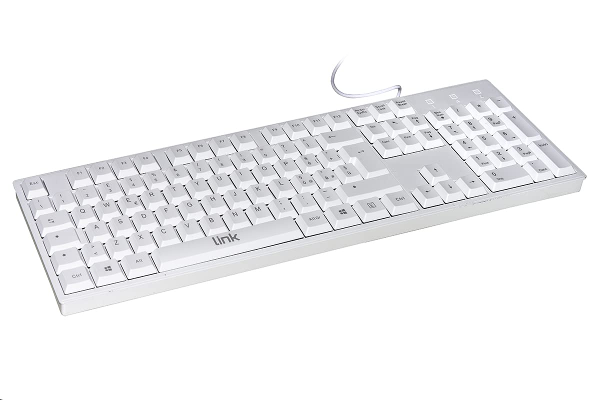 LINK Italian keyboard 105 keys colour white USB connector