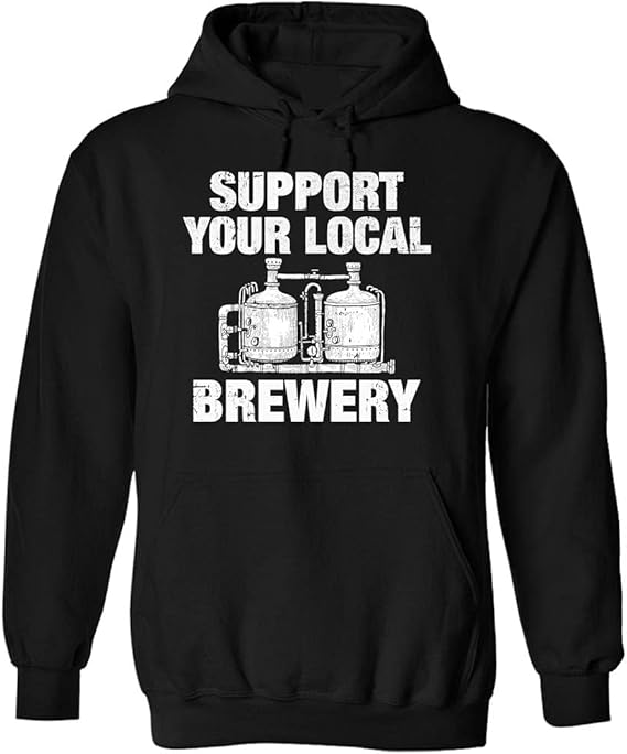 Local Brewery Craft Beer Hoodie Black Clothing